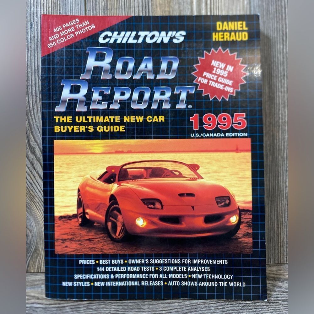 CHILTON'S VINTAGE 1995 ROAD REPORT BUYER'S GUIDE OVER 650 COLOR PHOTOS